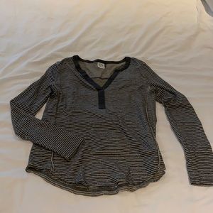 Akemi + Kin long sleeve top with subtle gold sparkle